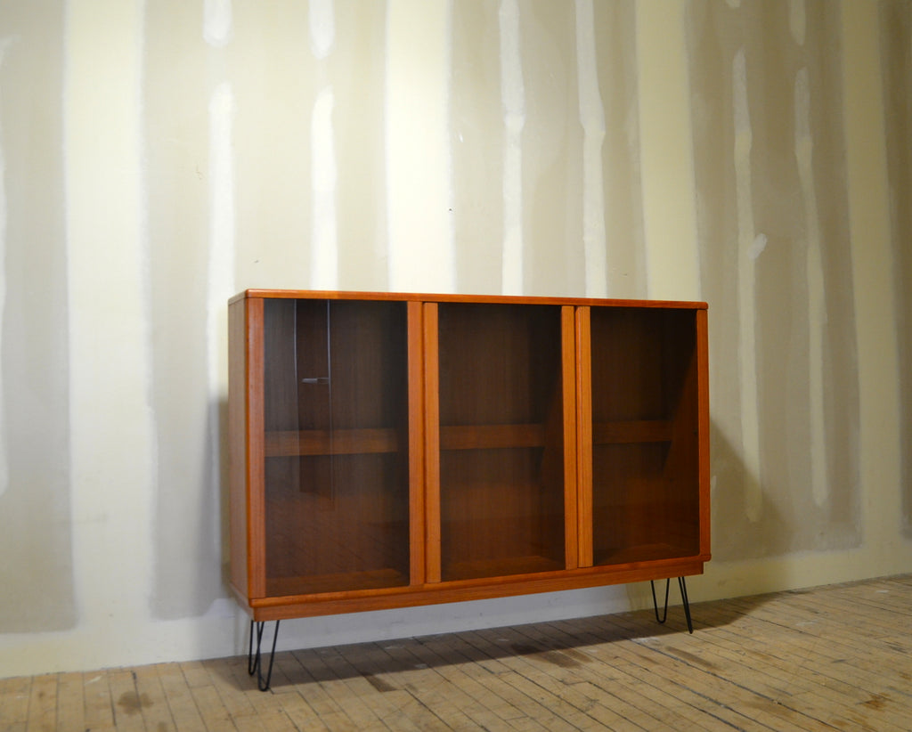 MCM Danish Teak Bookcase / Console / Bar / Display Cabinet